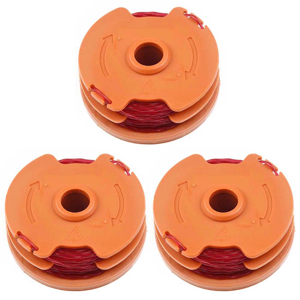 

3Pcs Lawn Trimmer Wire Reels for Worx Lawn Mower WA0007 Line Spools A