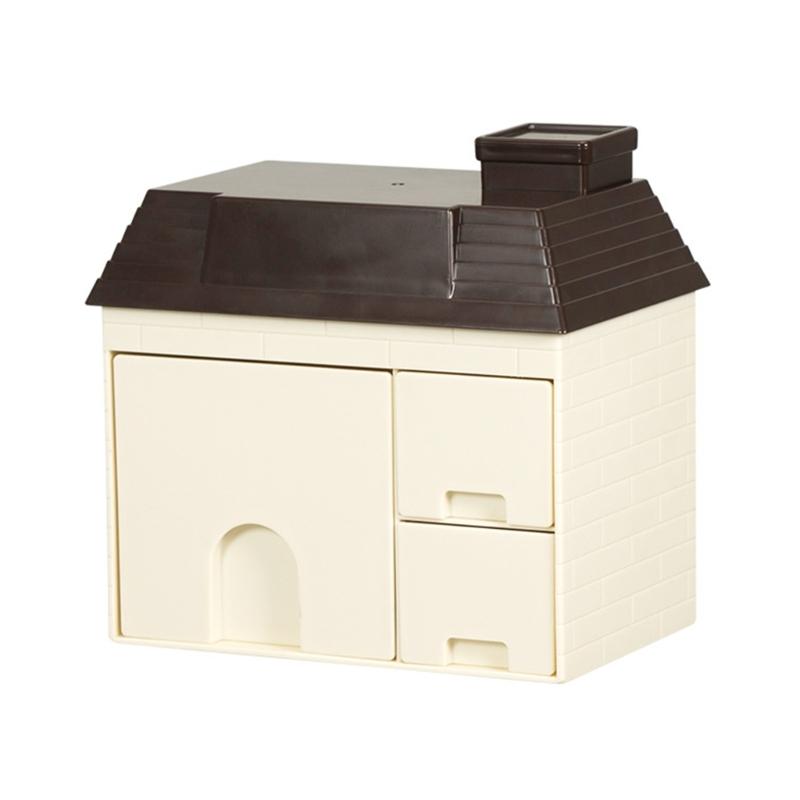 Ящик для хранения прозрачных квадратных канцелярских принадлежностей держатель для линейки ручки косметического органайзера для макияжа кофейный 8549₽