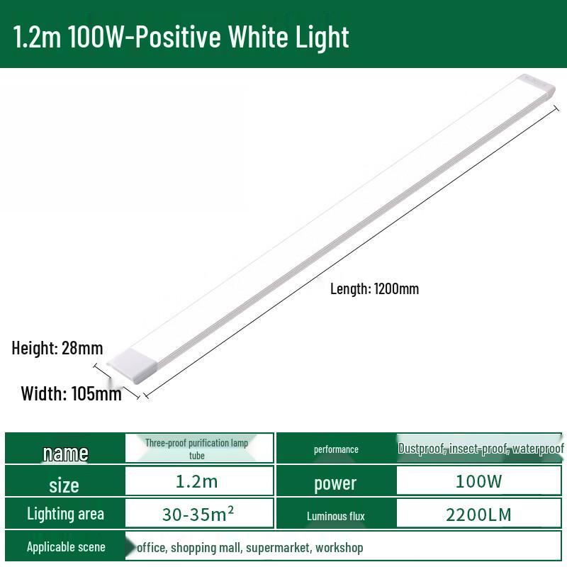 Jikejia Three-Proof LED Integrated Tube Light