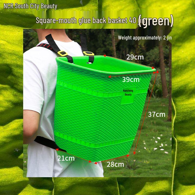 Extra velký dvojitý ramenní košík s víkem v imitaci bambusové vazby pro nákupy a zemědělství