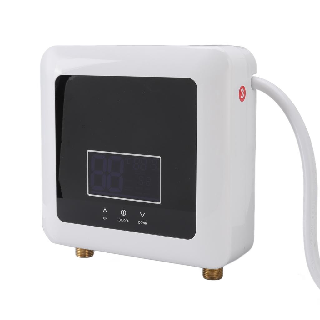 Mini Water Heater Electric Instantaneous Digital Display Remote Water Heater for Home   5500W