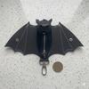 Creative Bat Wallet Keychain Coin Purse Leather Bat Keychain Funny Halloween Bat Pendant  Key Decor