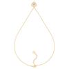 Dior Solid Color Design Mother Of Pearl Necklace Women Necklace Gold N3503WOMVE_D301