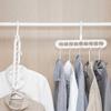 1pc - Nine hole multifunctional magic folding clothes hanger, convenient storage and space saving storage cabinet