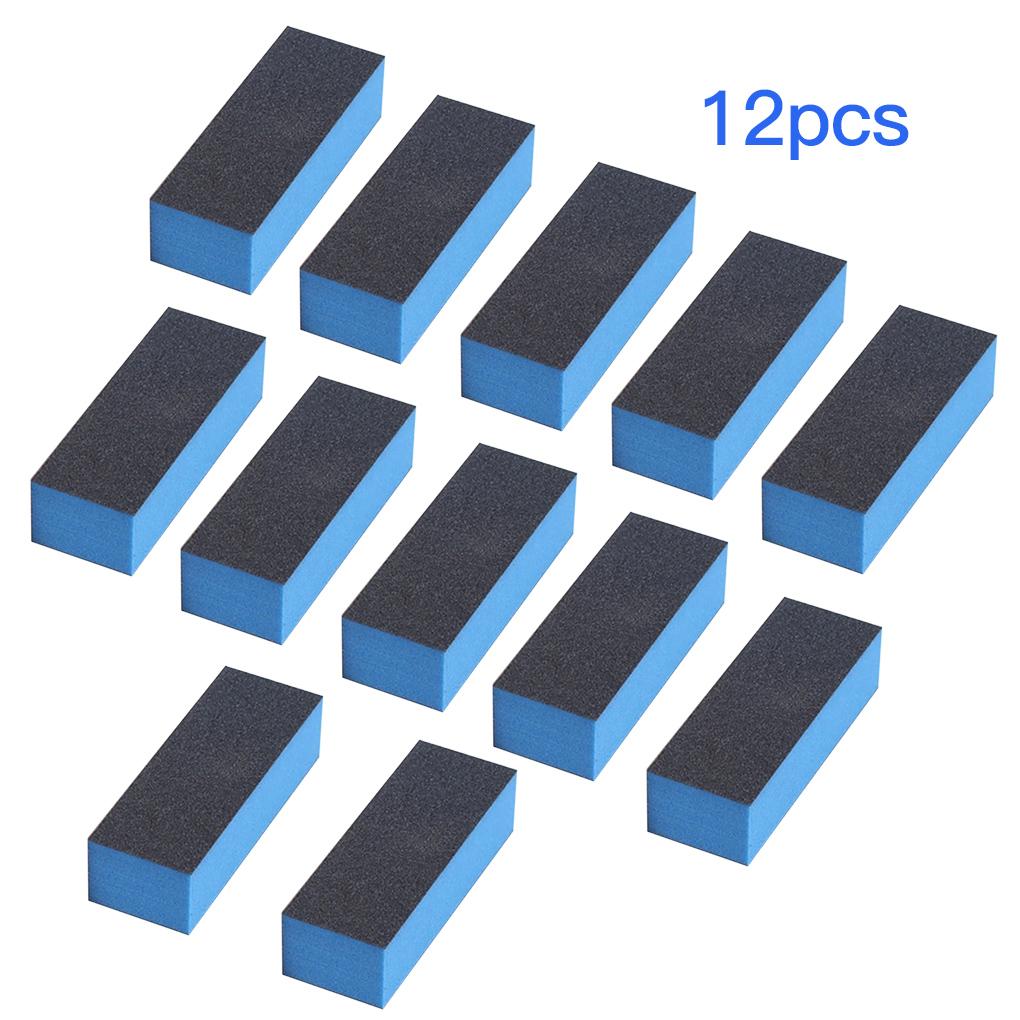 12pcs/lot File Sponge Colorful Sanding Buffer UV Gel Polish Set Block Files Double Side Art Tools