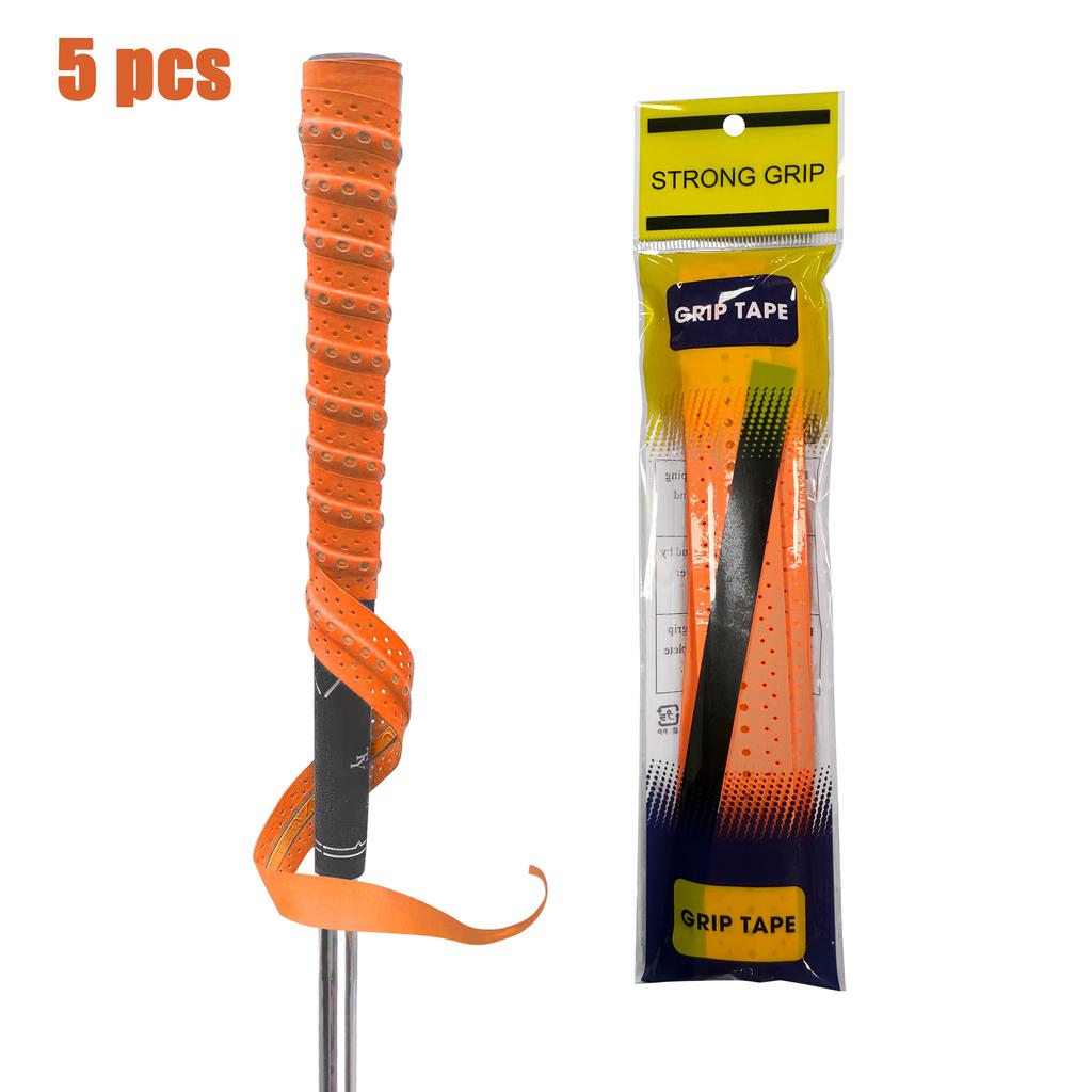 5Pcs Golf Grip Tape Improves Swing Control Sweat-Wicking Soft Feel Secure Grip 5