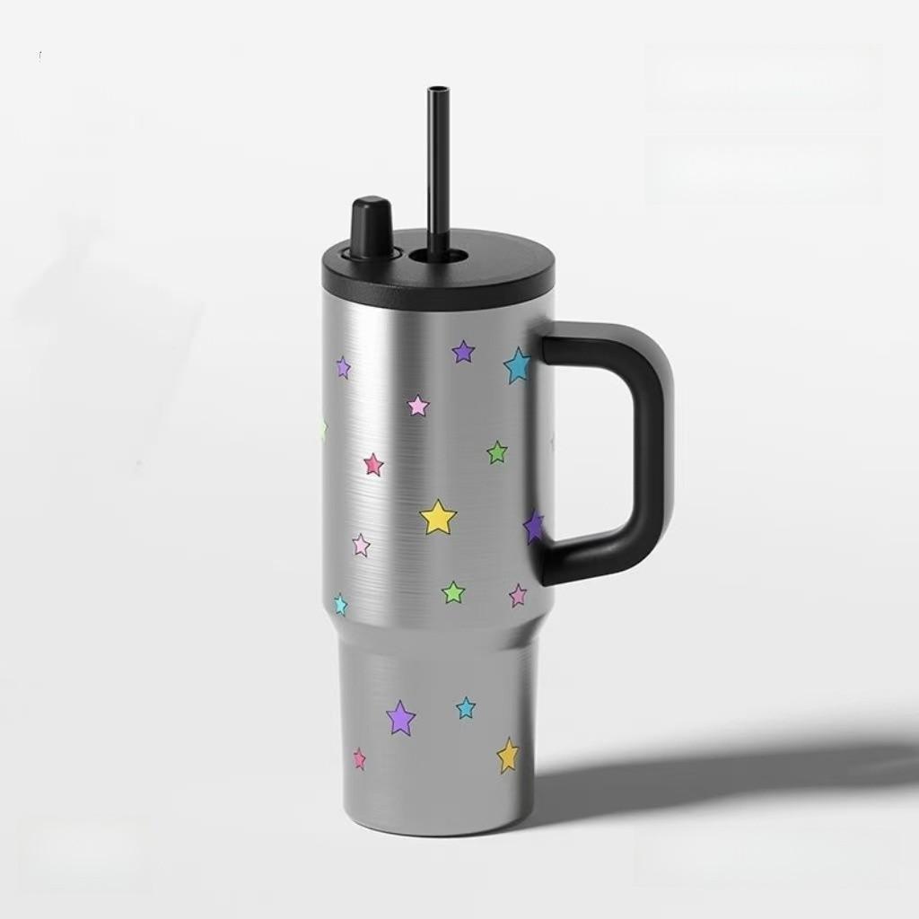Light Insulated Travel Mug 316 Stainless Steel Leakproof With Handle For Outdoor And Commuting Use