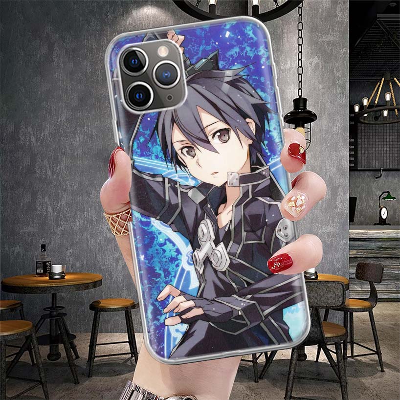 Sword Art Online Anime Soft Phone Case For IPhone 11 17 Air 16E 16 Pro Max 15 + 14 Plus 13 Mini 12 Apple 7 SE 8 Fundas Coque 11