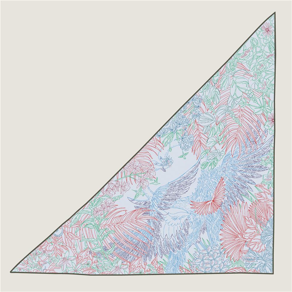 30% Silk 70% Cashmere Scarf Women Hand Rolled Fashion Print Triangle Scarves Wraps Bandana Big Hijabs Female Foulard
