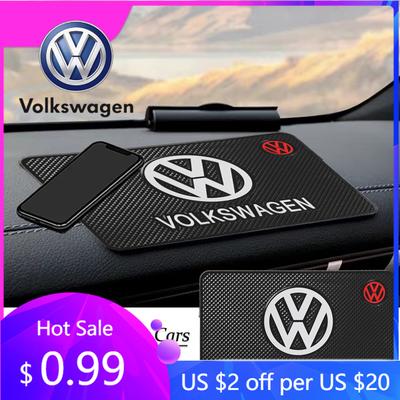 For VW Volkswagen Jetta MK5 Golf Car Anti-Slip Mat Dashboard Silicone Sticky Storage Pad Auto Interiors For Volkswagen VW RLine