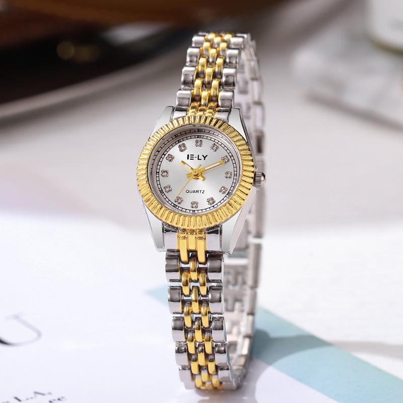 

Women Clock Watch Female Dress Rhinestone Quartz Wristwatches золотой