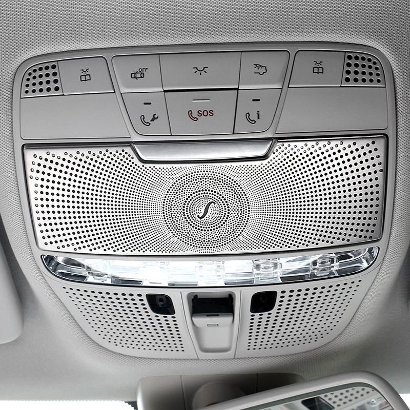 

Крышка передней лампы для чтения салона автомобиля, наклейка на рамку лампы для Mercedes Benz S205 W205 GLC X253 C253, автомобильные аксессуары