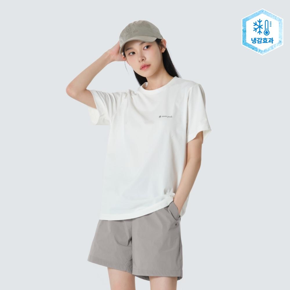 SNOWPEAK Quick Dry Basic Short Sleeve T-Shirt Off White (S26MUTTS12)
