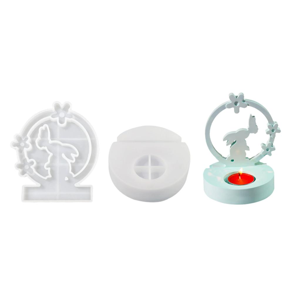 

Butterfly Rabbit DIY Clay Mold Kit For Candle Making Soap Crafts Easter Bunny Silicone Mold 3D Candlestick Silicone Mold