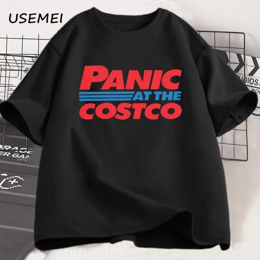 

Panic At The Costco Vintage Graphic T-shirts Costco Lovers Tee Women Men Oversized Streetwear Tshirt Men s Clothing Tees S