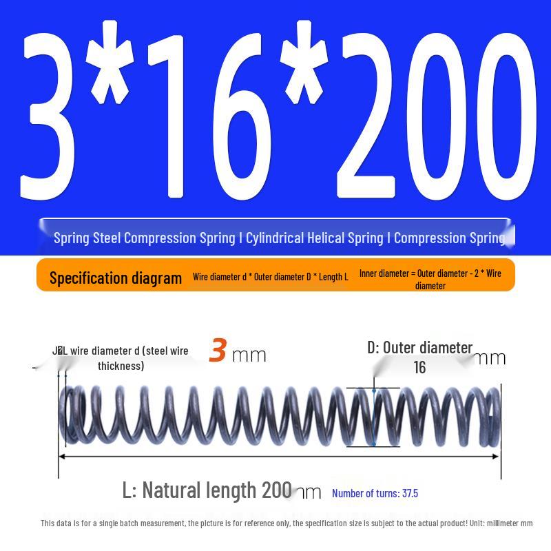 Compression Spring Y-Type Shock Absorbing Coil 3*16/17/18/19/20