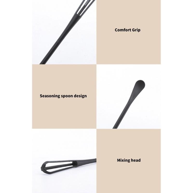 20PCS Double Purpose Cooking Utensils Convenient Storage Design Whisking Instrument Food Grades Plastic Eggs Beater and Stirrer