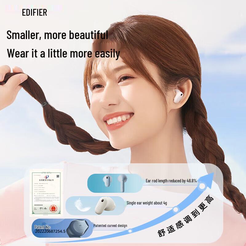 Edifier Air X Wireless Bluetooth Half-In-Ear Earbuds