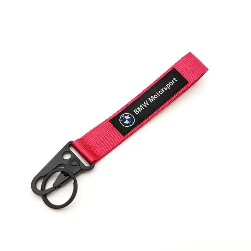 Fashion Car keychain Key Fobs Nylon Embroidery Keyring Key Chain For BMW M 1 2 3 4 5 7 Series X1 X3 X4 X5 X6 X7 F10 F30 E46 E60 ulbn07
