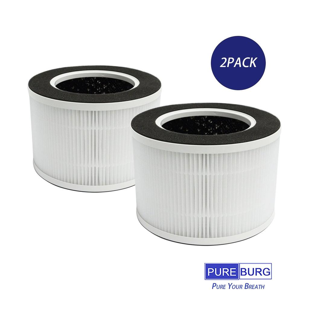 PUREBURG Replacement Filters Compatible with TREDY Air Dust Collection Deodorizing TD-1500 / TD-1500BM Purifier, & Integrated, 2-Pack