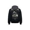 Evisu AW23 Seagull Embroidered Hooded Jacket Men Jackets Black 2EAGNM3JK5108LFPQ