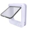 Pet Flap Door Multifunctional Minimalist Design 4 Way Control Cat Dog Swing Pet Door for Fence Window M(195x222mm