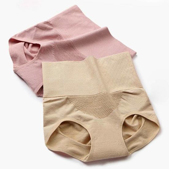 Trendige Damen-Unterhose, hohe Taille, schweißabsorbierend, nahtlos, schützt den Bauch, Damen-Höschen für Frauen nach der Geburt