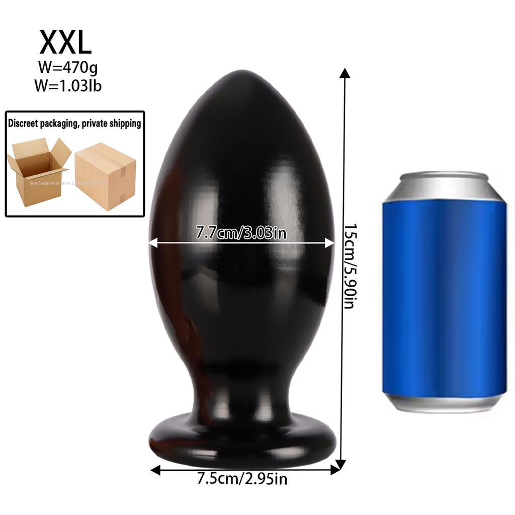 7 Size Buttplugs Anal Beads Balls Cunt Plug Dilatador Anal Plug Sex Toys Small And Big 9.5cm Huge Anal Plug Toys For Women Men