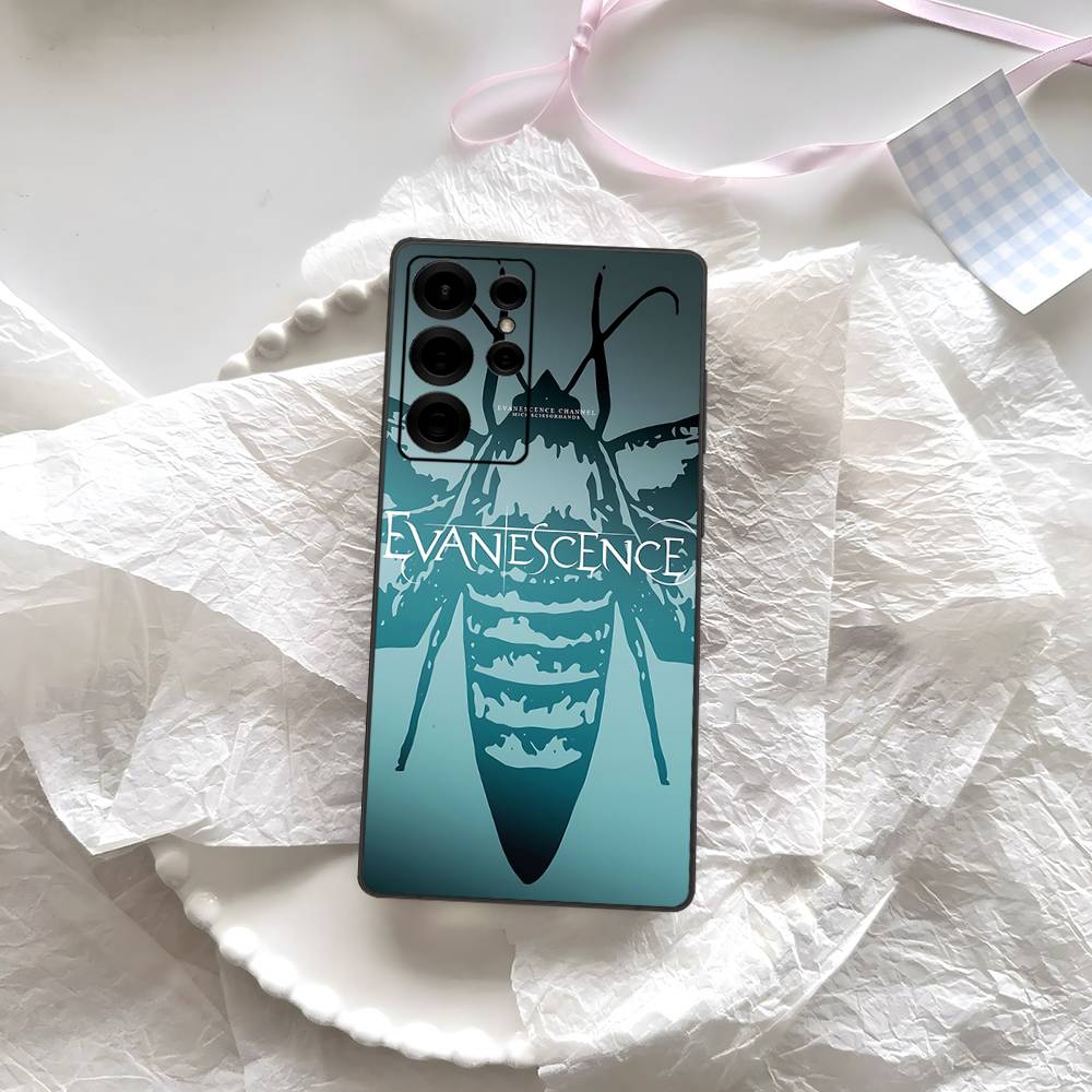 E-Evanescence Rock Bands Phone Case For Samsung S 24 Fe 25 Ultra Plus 20 Lite 21 30 22 23 24 22 Ultra 5G Fundas