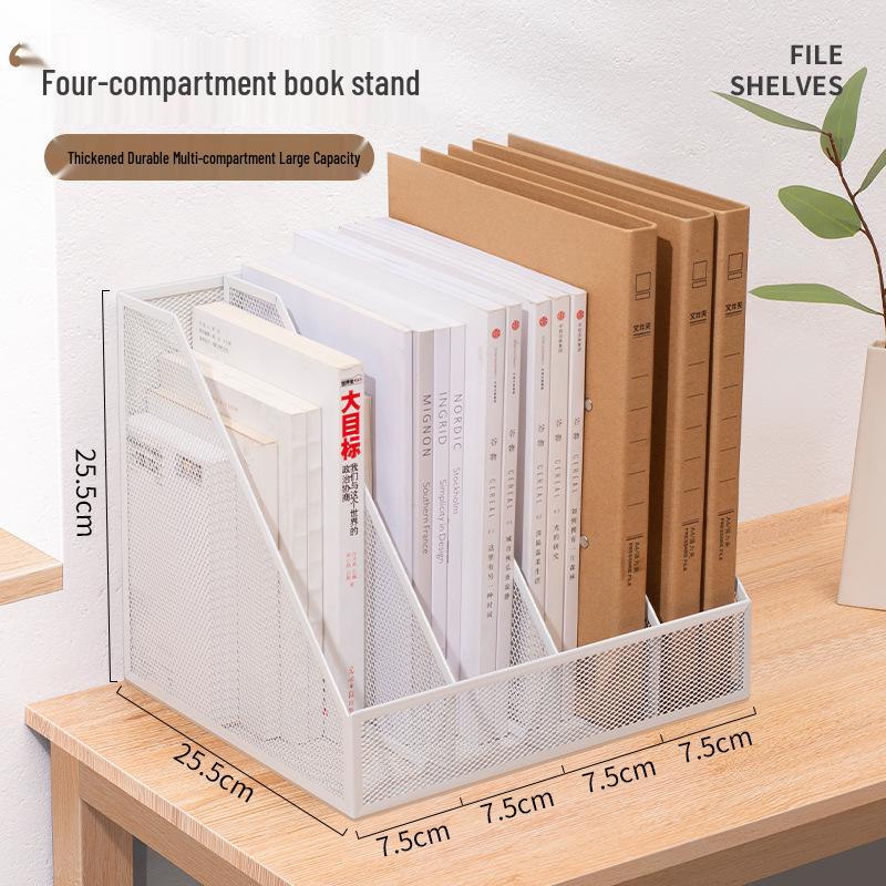 Metal Desktop File and Book Organizer