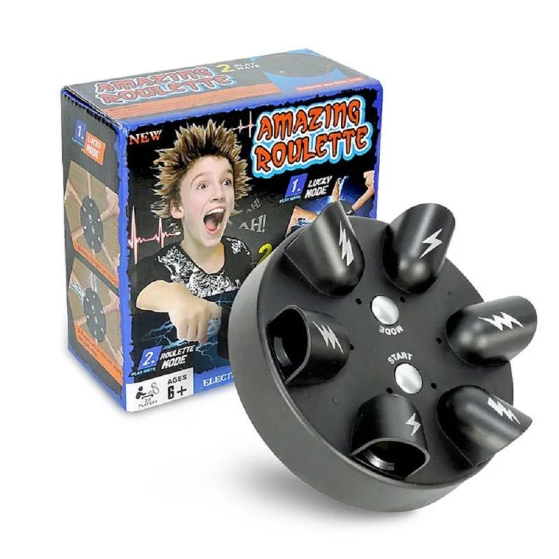 Non-Toxic 1Pc Electric Shock Finger Game Machine Electric Shocking Roulette Cogs Test Punishment Props Polygraph Tricky Kid Toy