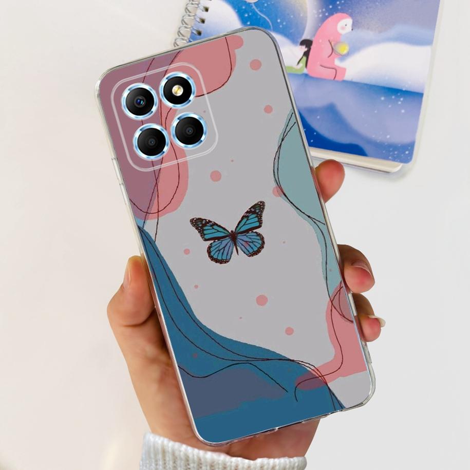 For Honor X6 5G Case VNE-LX1 VNE-LX2 VNE-LX3 Phone Cover Popular Flower Astronaut Soft Funda For Honor X8 TFY-LX1 HonorX8 Bumper