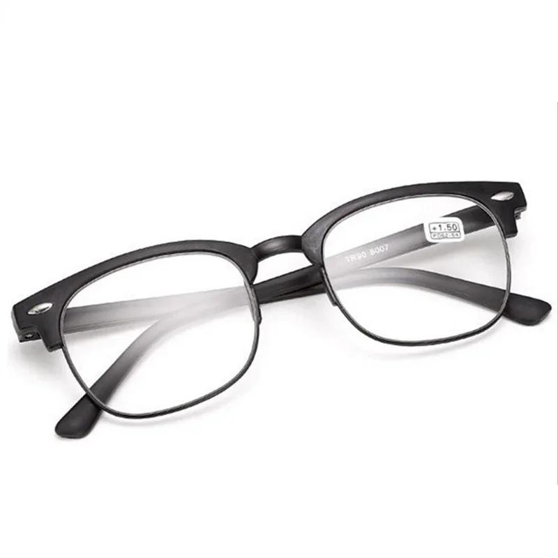 Ultra Light Presbyopic Eyewear New Mi Nail Half Frame Reading Glasses Anti Blue Light High-Definition Hyperopia Eyeglasses