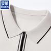 ROMON Men's Business Casual Short Sleeve Polo T-Shirt
