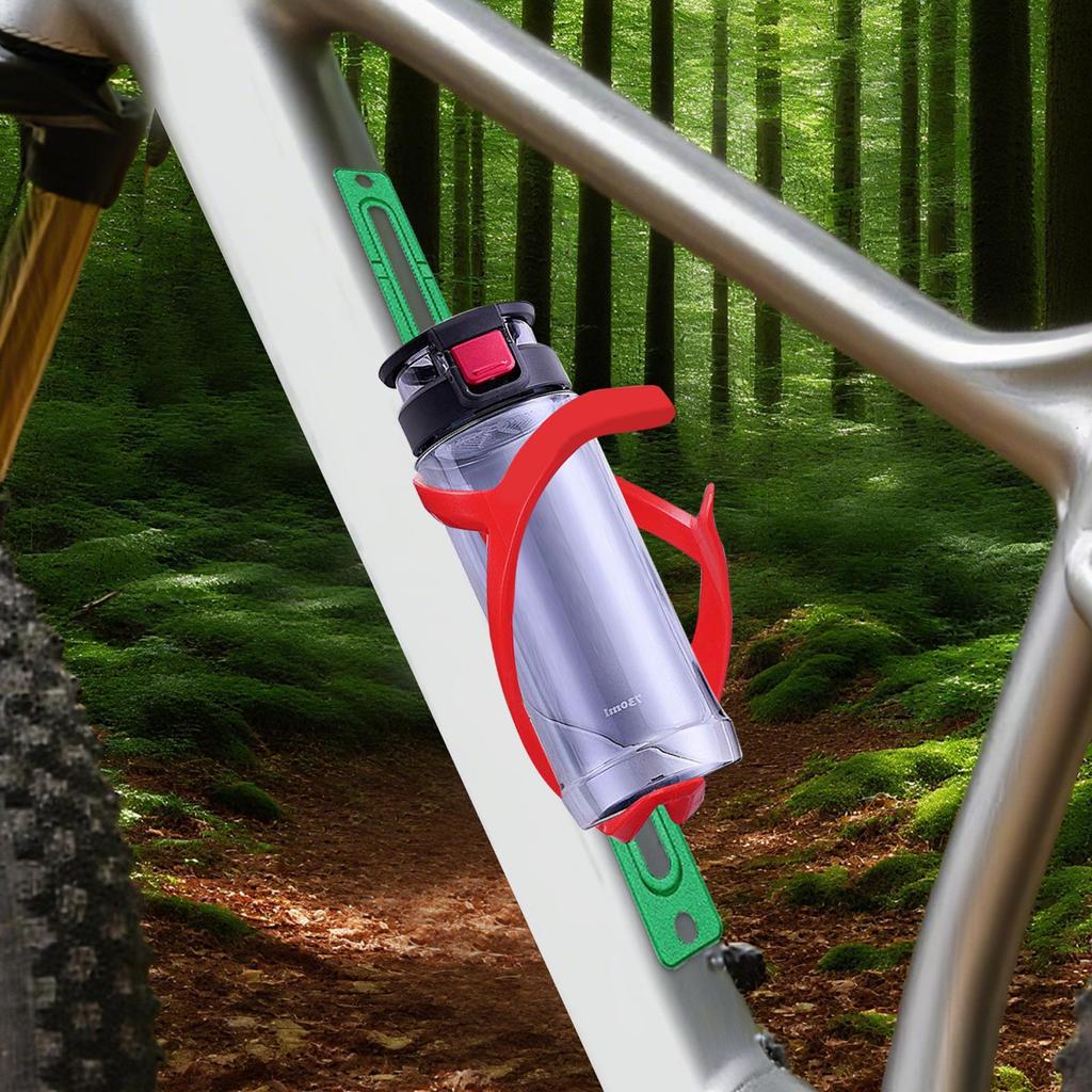 Bike Water Bottle Holder Adapter Cycling Flask Mount Bracket Adjustable Flask Cage Bracket For Motorcycle Road Cycling Urban