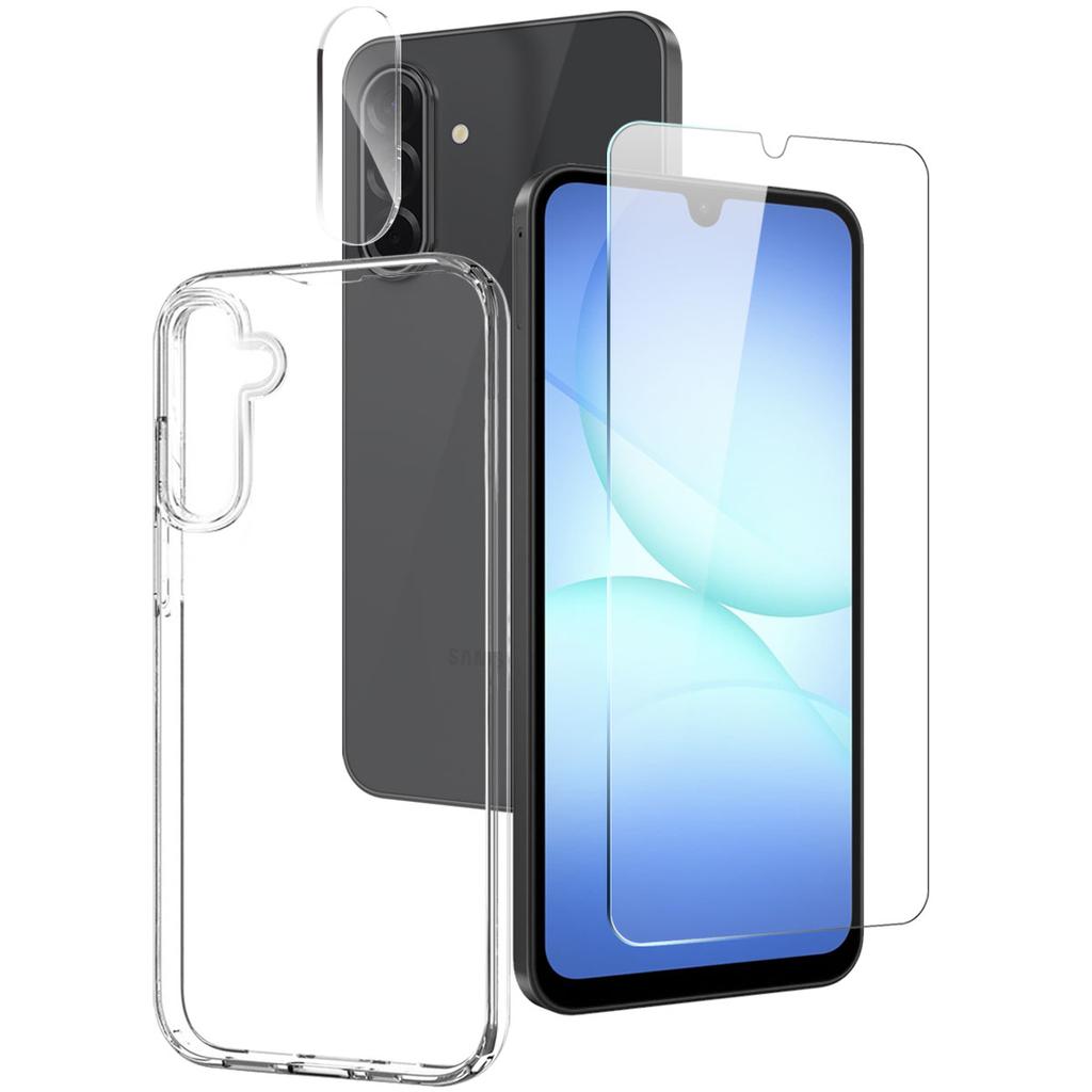 NORTHJO For Samsung Galaxy A17 5G TPU Phone Case Set with Front Screen Protector+Lens Film