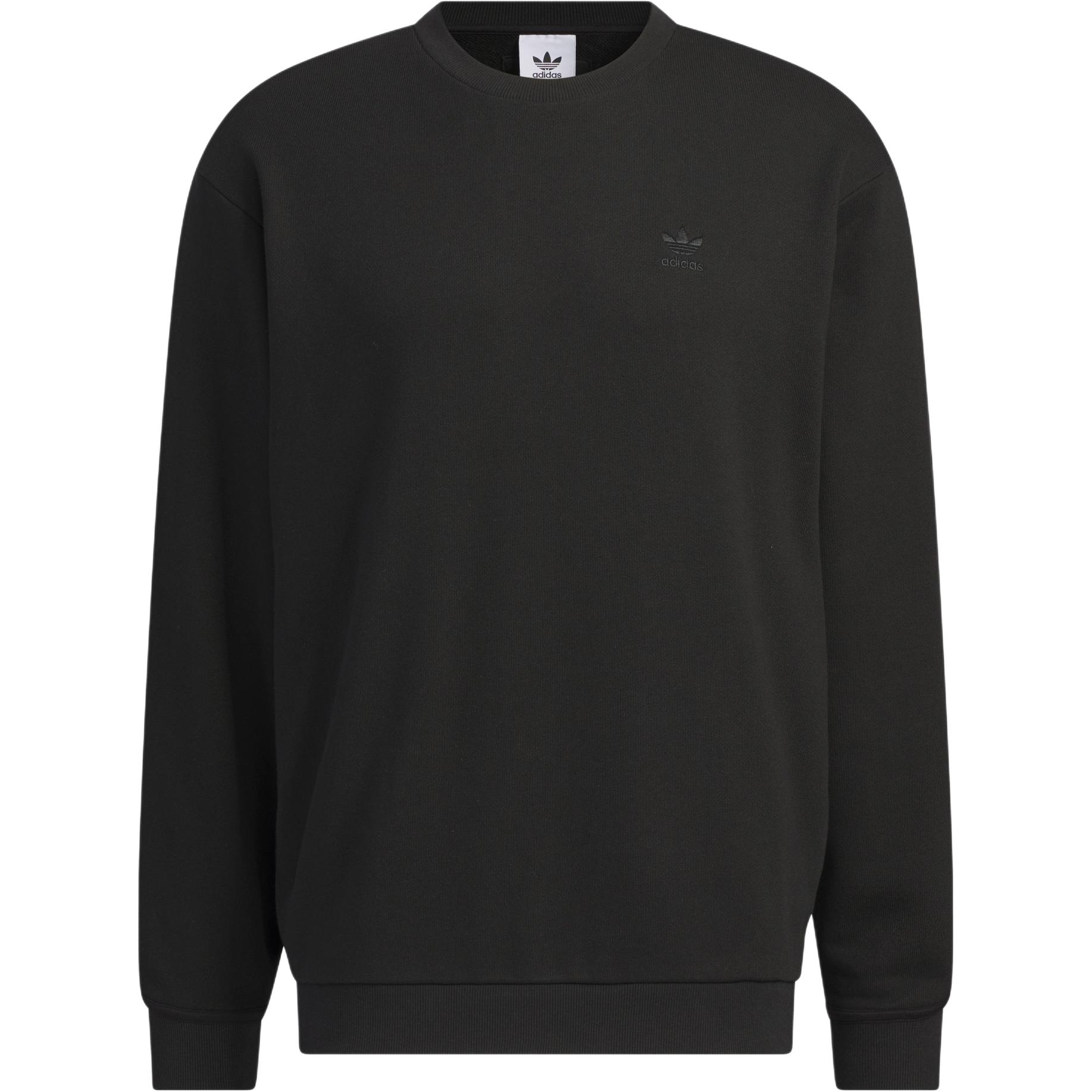 

Adidas Толстовка с круглым вырезом Utility Crewneck, однотонная, с длинным рукавом, с круглым вырезом, мужская толстовка, черная IK3705 L