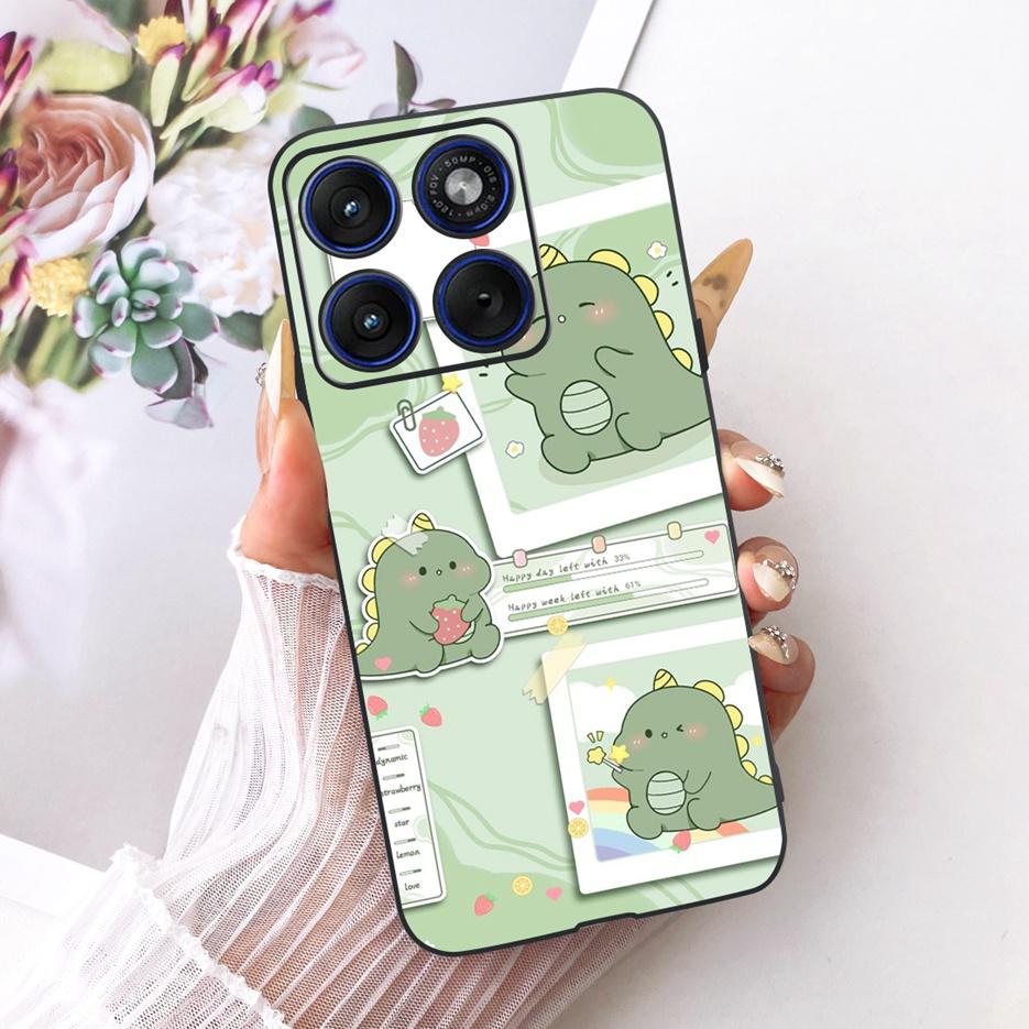 For Motorola Edge 70 Case XT2601-2 Cute Cat Peacock Painted Cover Soft Silicone Case For Motorola Edge 70 Fusion Edge70 5G Shell