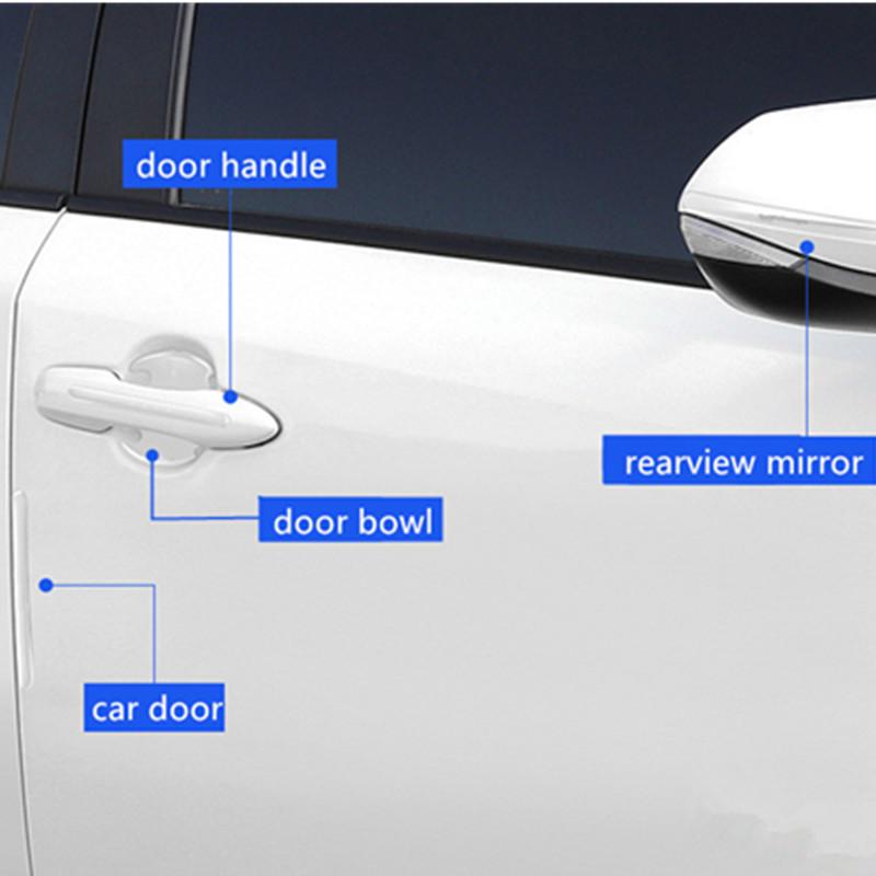 For VOLKSWAGEN VW New Car Door Bowl Handle Protector Stickers Transparent Anti-scratch Film For VW Volkswagen Golf Polo Passat T