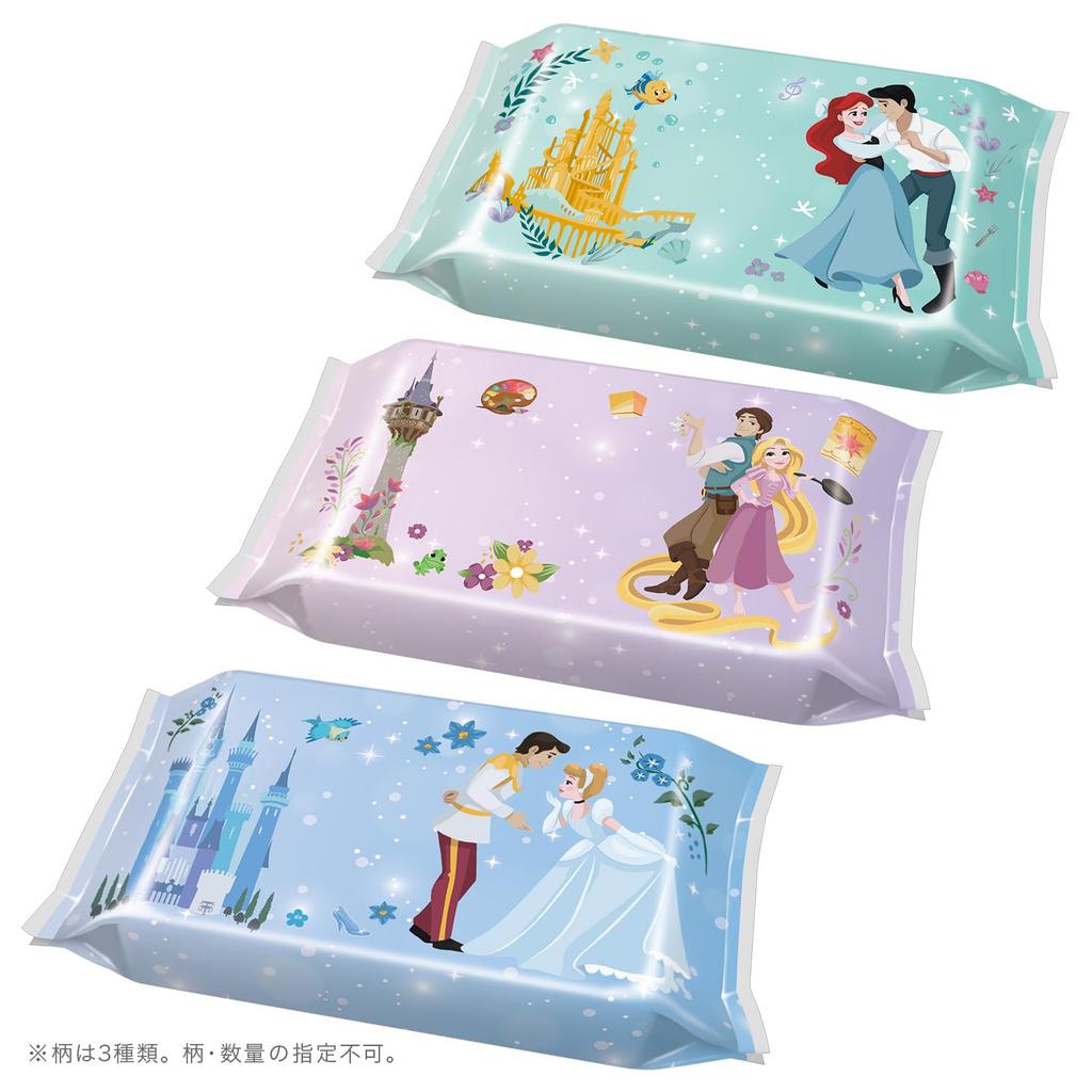 LEC Disney Disinfecting Wet 60 Sheets X 20 Packs 1200 Sheets Tested for Disinfection Performance Made In Japan Alcohol-Free Wipes, (Disney Princesses)