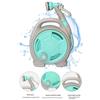 Retractable 50FT Garden Hose Reel Design with Multi Pattern Nozzle for Patios Use Water Hose