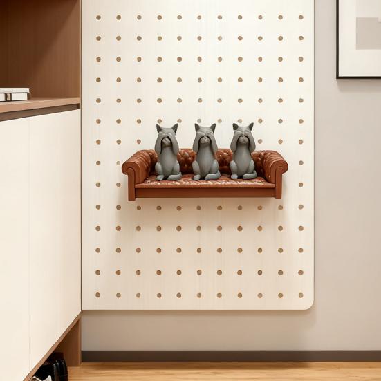 Perforuotos lentos lentynų organizatorius Perforuota lenta Sofos dekoracija Išplečiama perforuotos lentos lentynų sistema Sienų dekoras Lentyna