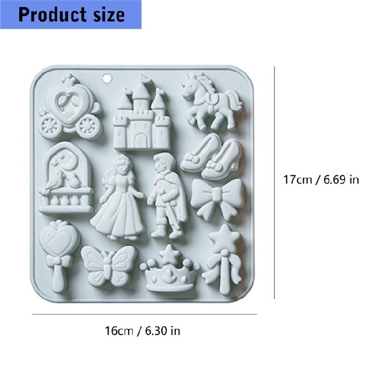 Elegant Princess Shape Silicone Mould For Home Chocolates And