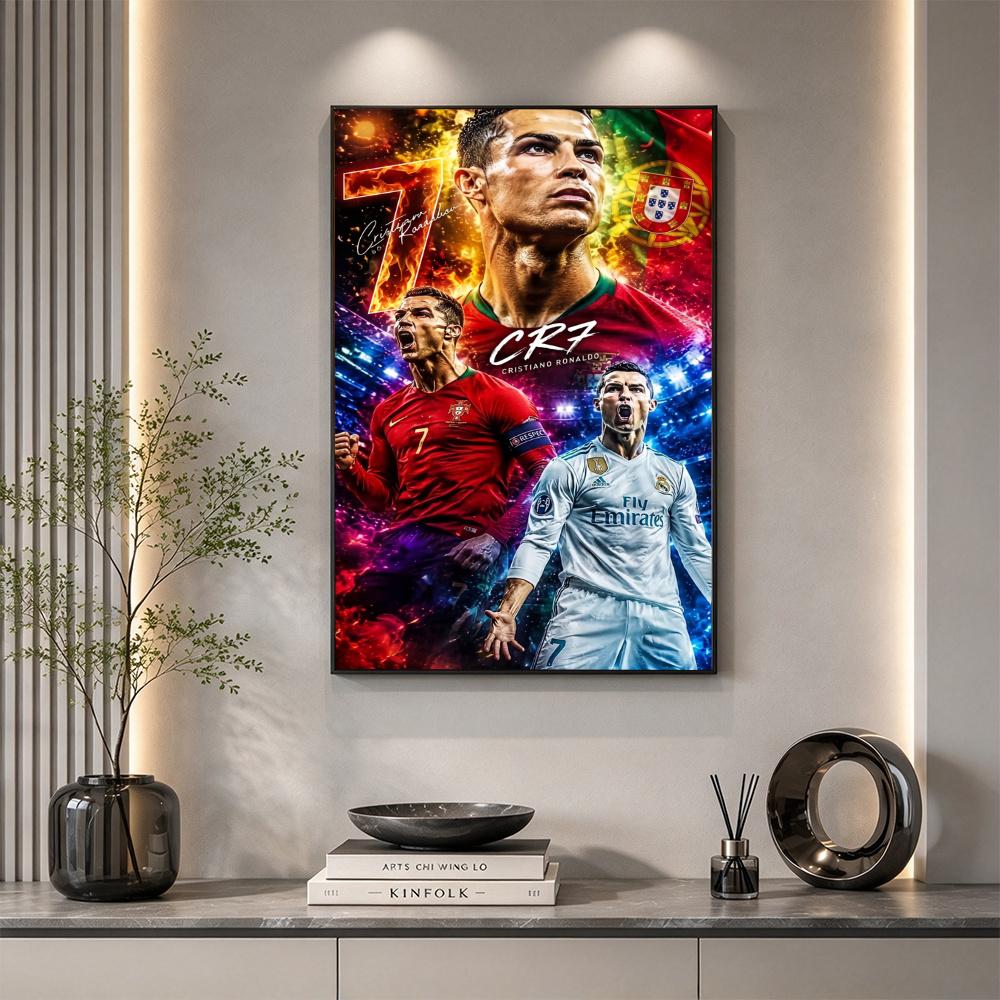 Cristiano Ronaldo 5D Diamond Painting Round Diamond Rhinestones Mosaic Diamond Embroidery Wall Paintings Rhinestones Gift Frameless