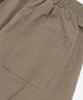 Cargo Bros Linen-Like Pintuck Wide Shorts (Khaki)
