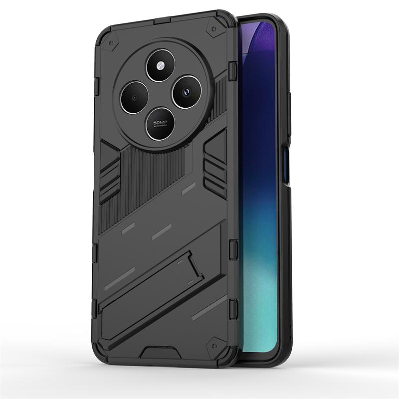 Phone Holder Case For Xiaomi Poco C75 Case Bumper Anti-knock Hard Armor Full Back Cover For Poco C75 Case For Poco C75 6.88 inch