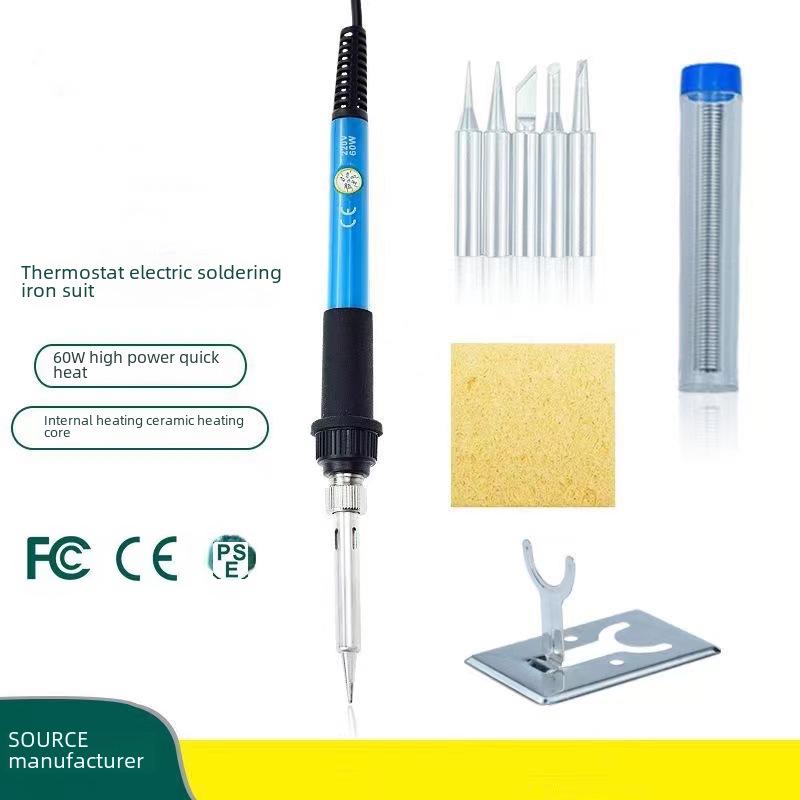 Grenzüberschreitendes 60-W-Elektrolötkolben-Kit mit einstellbarer Temperatur zum Löten und zur Brandmalerei
