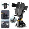1Pc Black Car Phone Holder Dashboard Windshield Suction Mount Stand Accessories