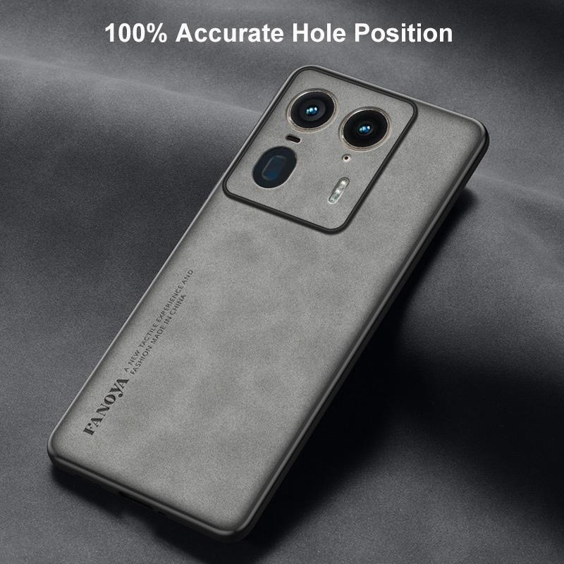 For Motorola Edge 50 Ultra Case Luxury PU Leather Phone Case For Motorola Moto X50 Ultra 5G Back Cover Matte Silicone Protection