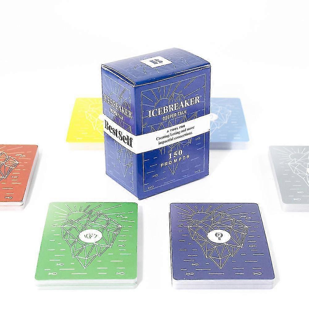 150 Cards Icebreaker Deeper Talk Deck By Bestself Conversation Party Board Game Card Games Full English - Shang Jue
